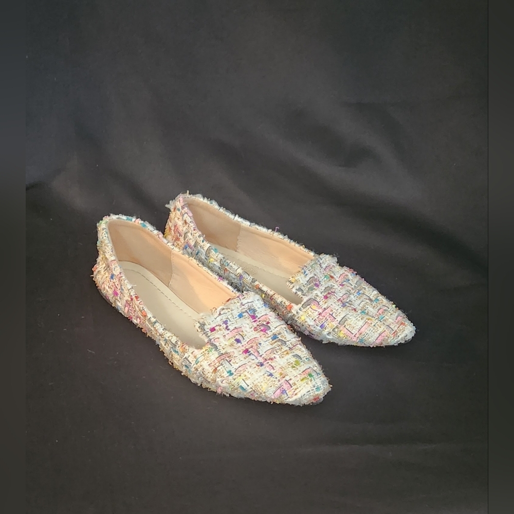 Women's Tweed Multicolor Loafers - Picture 7 of 16